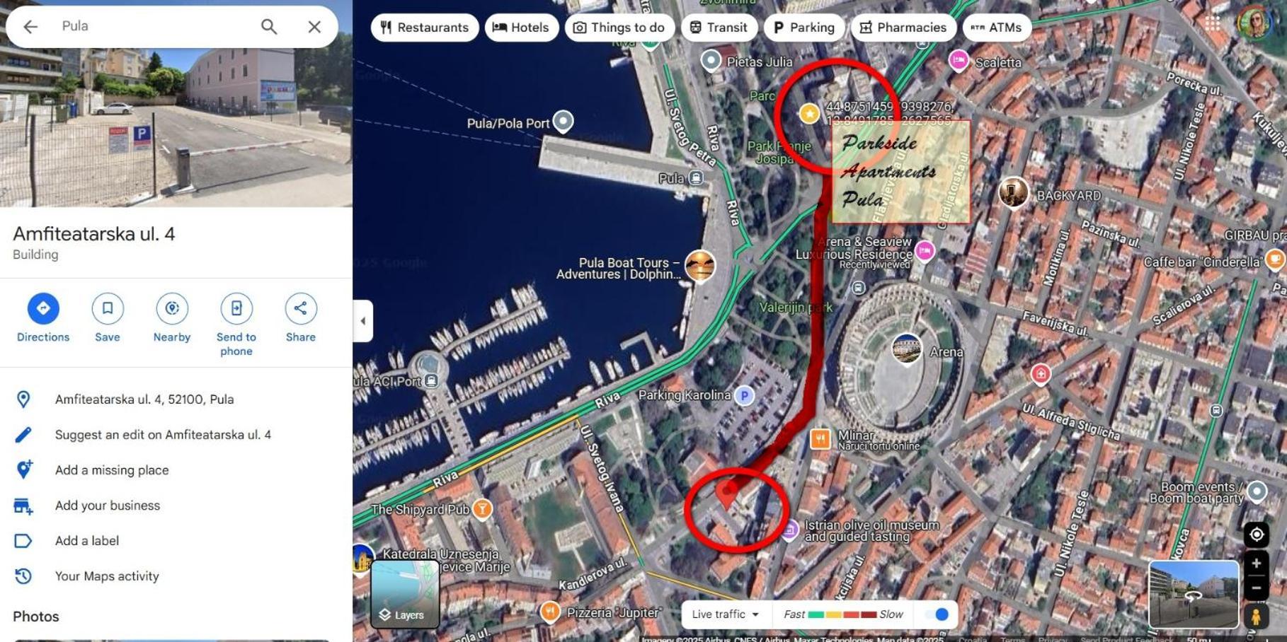 Parkside Studio Apartments With Free Parking Pula Exterior foto