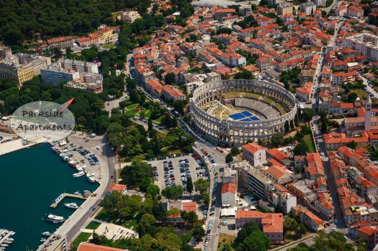 Parkside Studio Apartments With Free Parking Pula Exterior foto
